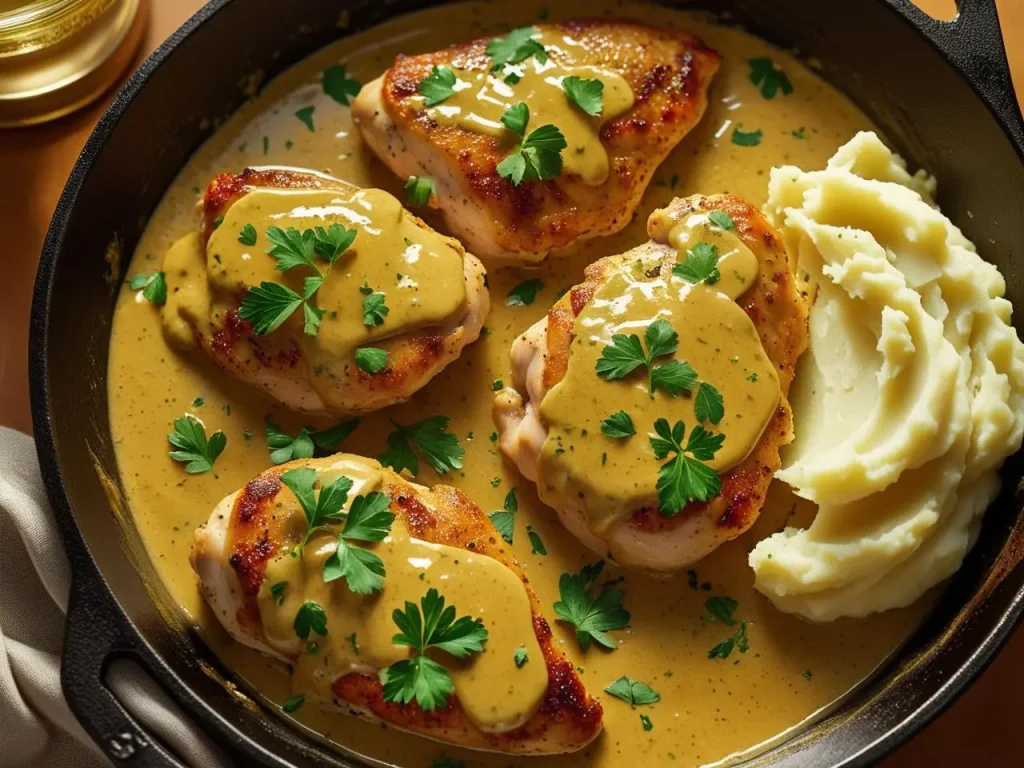 Creamy Chicken Dijon Recipe 1 Creamy Chicken Dijon