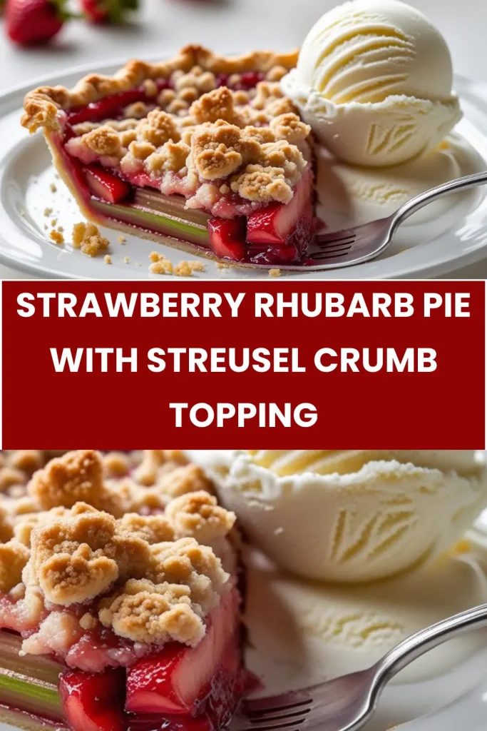 Strawberry Rhubarb Pie with Streusel Crumb Topping 3 Strawberry Rhubarb Pie with Streusel Crumb Topping