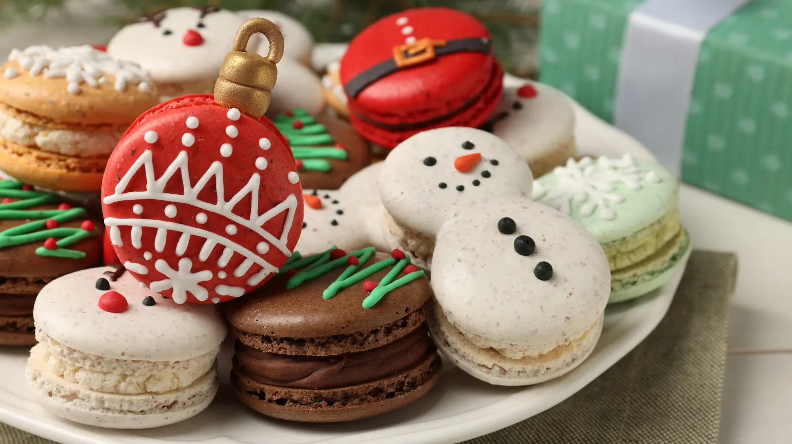 Christmas Macarons 1 Christmas Macarons