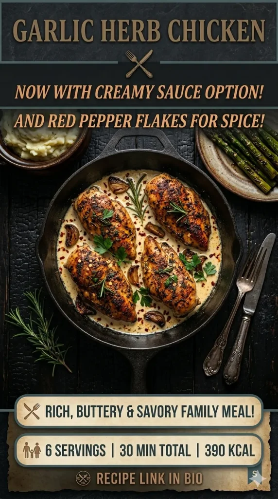 Garlic Herb Chicken: An Amazing Ultimate Recipe for 6 1 Garlic Herb Chicken