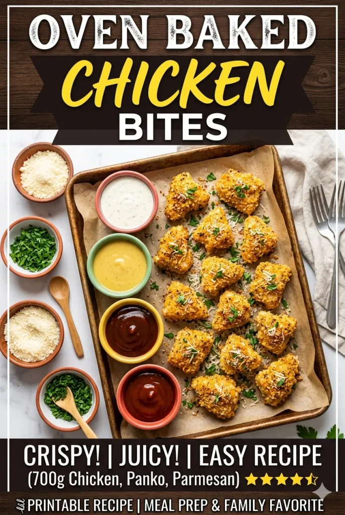 Oven Baked Chicken Bites: An Amazing Ultimate Recipe 1 Oven Baked Chicken Bites