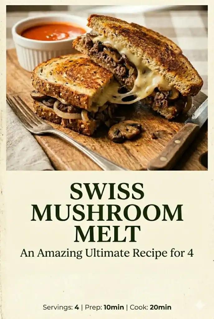 Swiss Mushroom Melt: An Amazing Ultimate Recipe for 4 1 Swiss Mushroom Melt